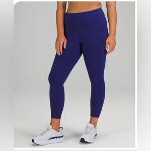 Lululemon Fast and Free 25” High Rise Tight Larkspur Size 10 Excellent condition